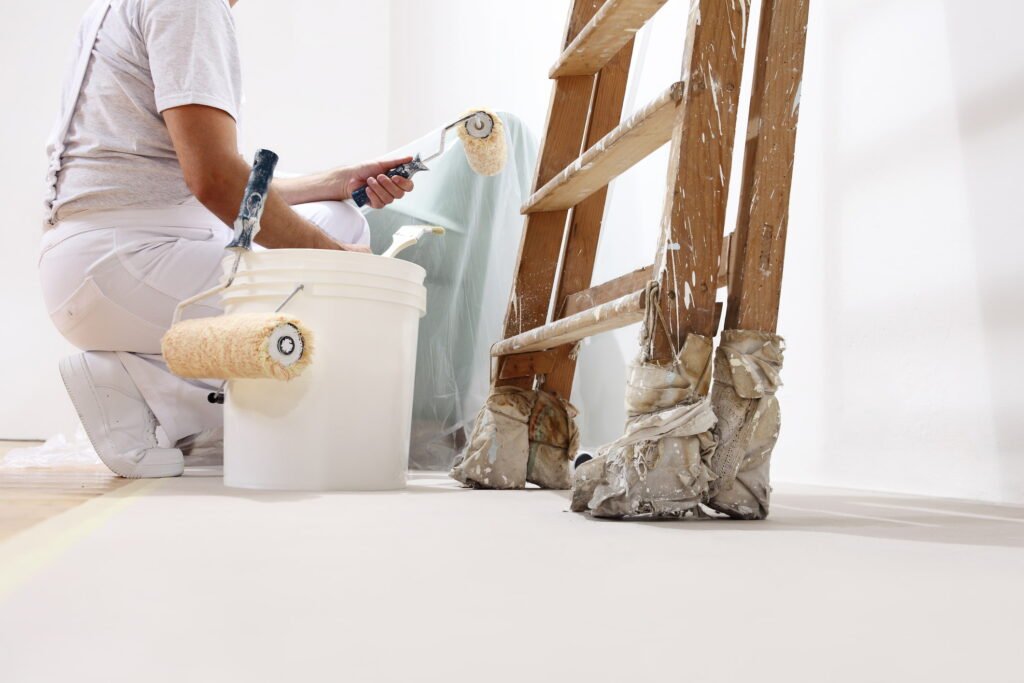 residential painter at work